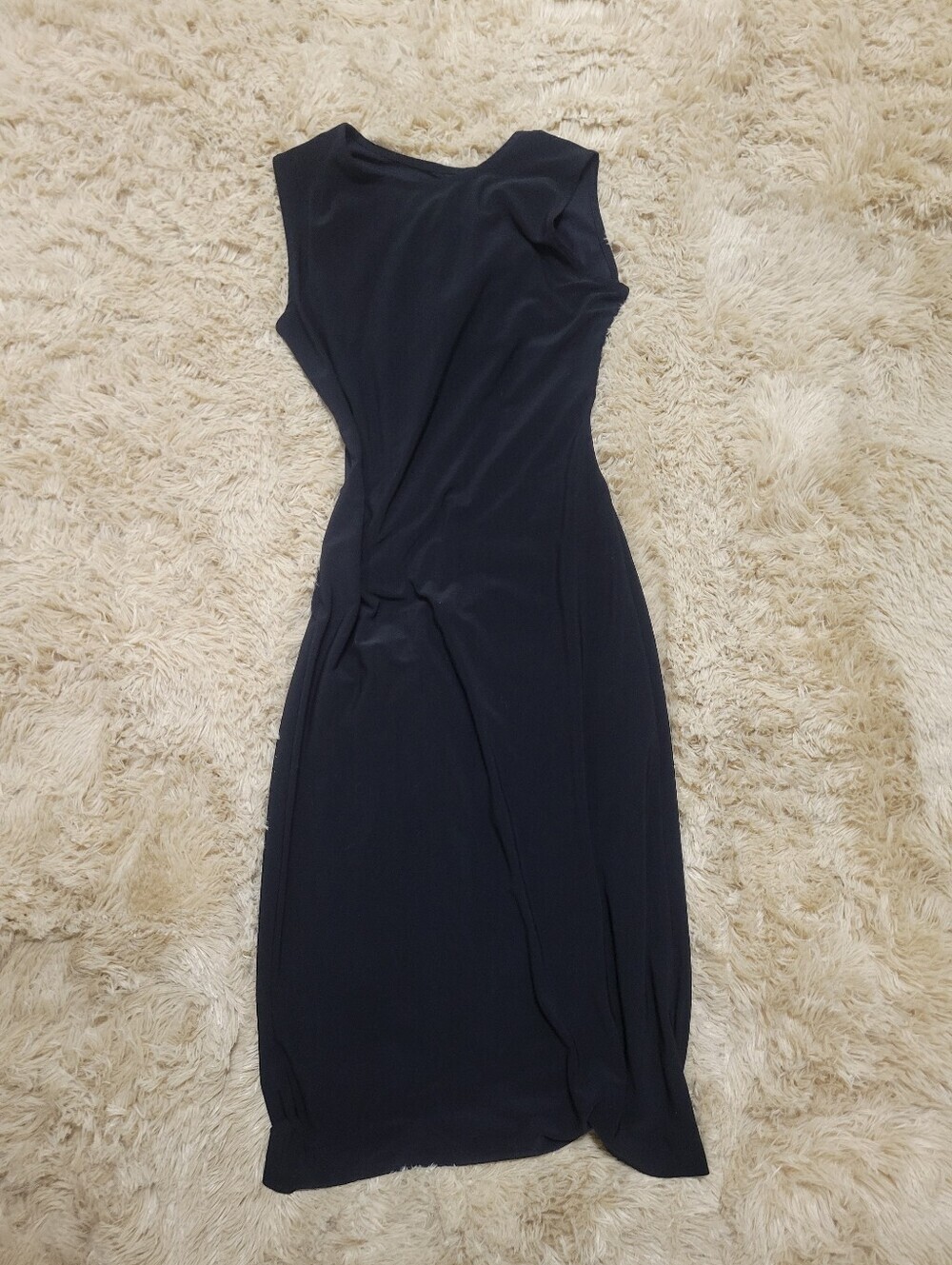 Kamalikulture black open back dress Size XS